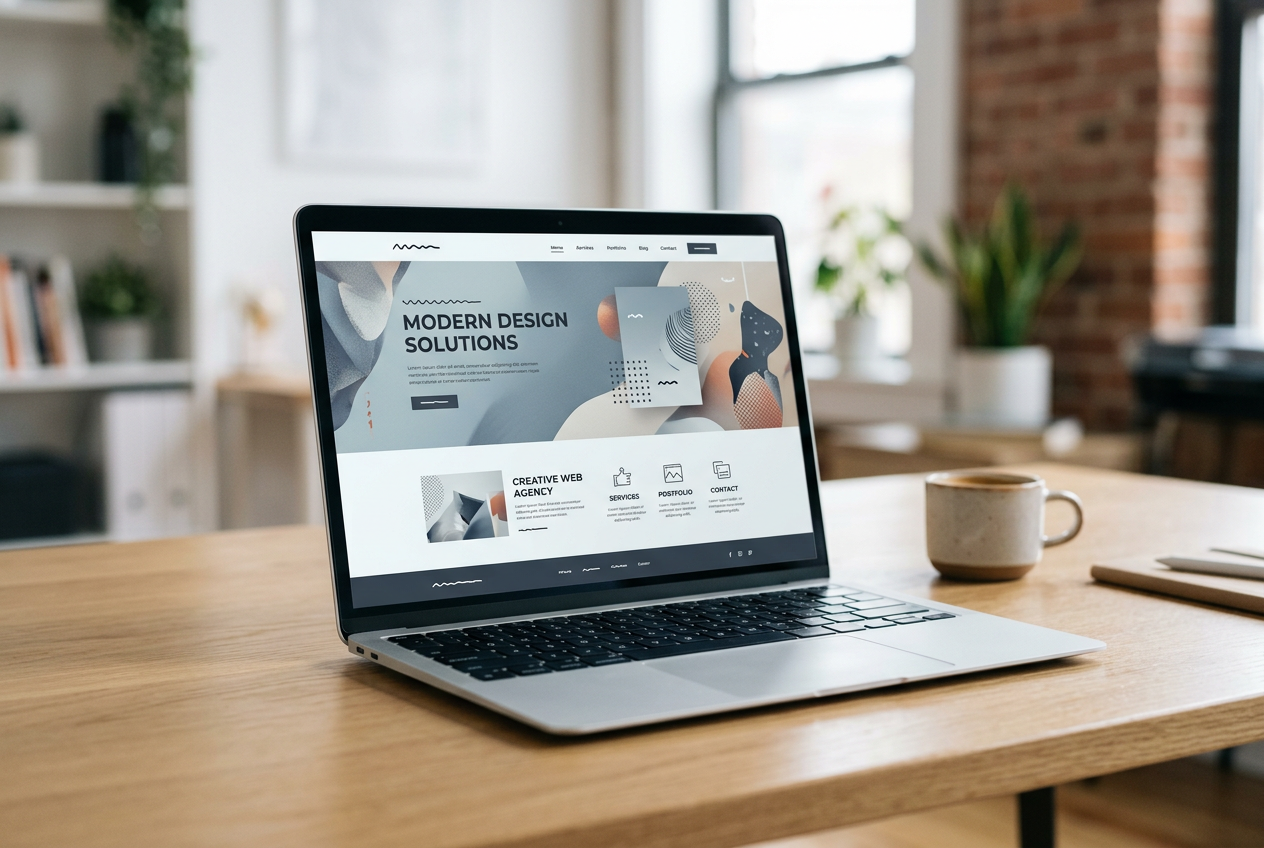 Illustrative web design photograph